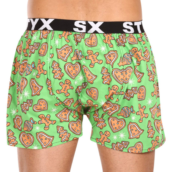 Calzones de hombre Styx art sports rubber christmas gingerbread (B1753)