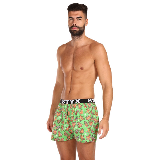 Calzones de hombre Styx art sports rubber christmas gingerbread (B1753)