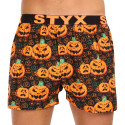 Pantalones cortos de los hombres Styx arte deportes goma calabaza de Halloween (B1755)