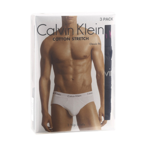 3PACK calzoncillos para hombre Calvin Klein negro (U2661G-H50)