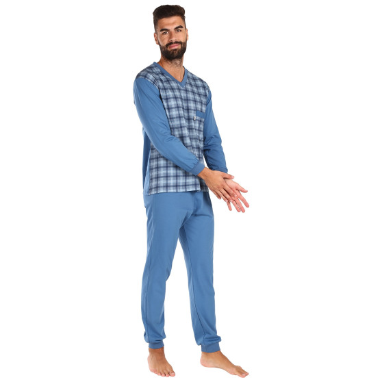 Pijama de hombre Foltýn sobredimensionado azul (FPDN16)