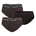 3PACK calzoncillos para hombre Calvin Klein negro (U2661G-H50)