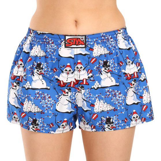 Calzones de mujer Styx art goma clásica Christmas snowmen (K1751)