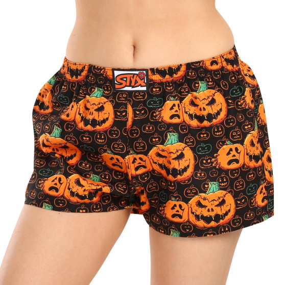 Calzones de mujerStyx art goma clásica Halloween pumpkin (K1755)