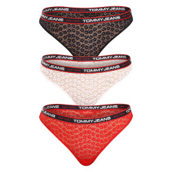 3PACK tanga de mujer Tommy Hilfiger multicolor (UW0UW04714 0WE)