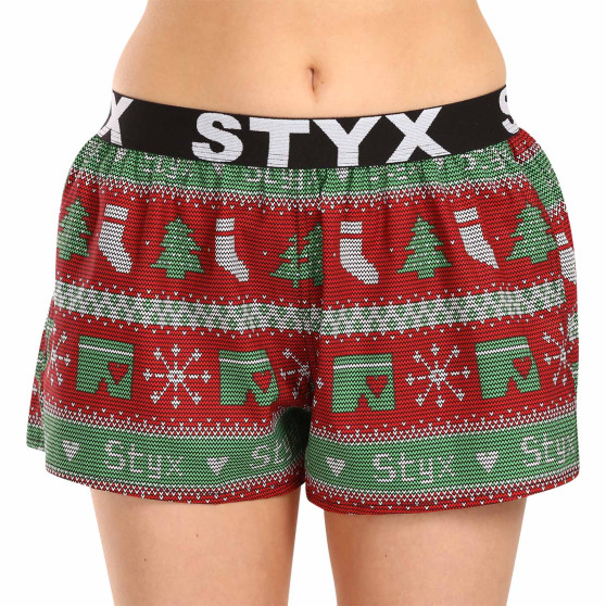 Calzones de mujer Styx art sport elastic Christmas knitted (T1658)