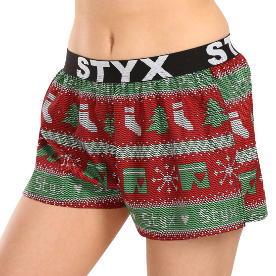 Calzones de mujer Styx art sport elastic Christmas knitted (T1658)