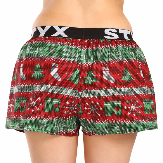 Calzones de mujer Styx art sport elastic Christmas knitted (T1658)