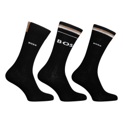 3PACK calcetines BOSS alto negro (50491198 001)