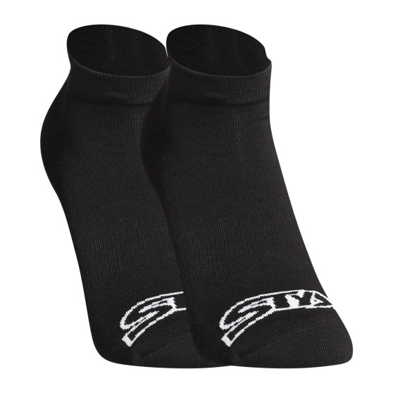 Calcetines Styx bajo negro con logotipo blanco (HN960)