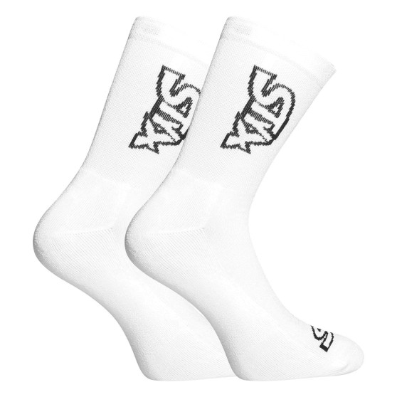 Calcetines Styx altos blancos con logotipo negro (HV1061)