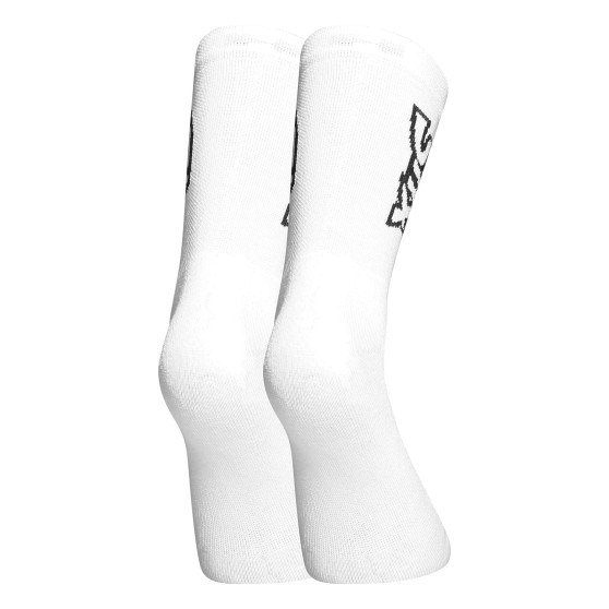 Calcetines Styx altos blancos con logotipo negro (HV1061)