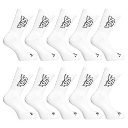 10PACK calcetines Styx high white (10HV1061)