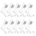 10PACK calcetines Styx high white (10HV1061)