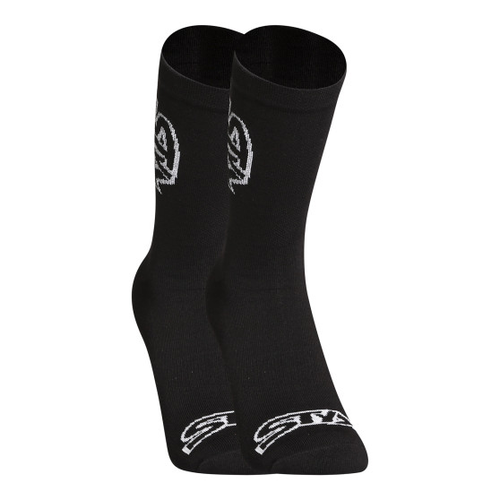 Calcetines Styx alto negro con logotipo blanco (HV960)