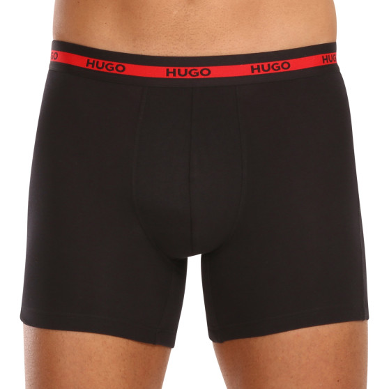 3PACK Boxers para hombre HUGO negro (50496713 002)