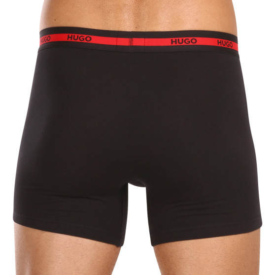 3PACK Boxers para hombre HUGO negro (50496713 002)