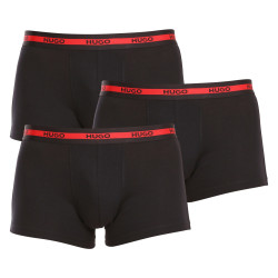 3PACK Boxers para hombre HUGO negro (50492375 002)