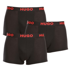 3PACK Boxers para hombre HUGO negro (50496723 001)