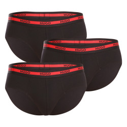 3PACK calzoncillos para hombre HUGO negro (50492378 002)