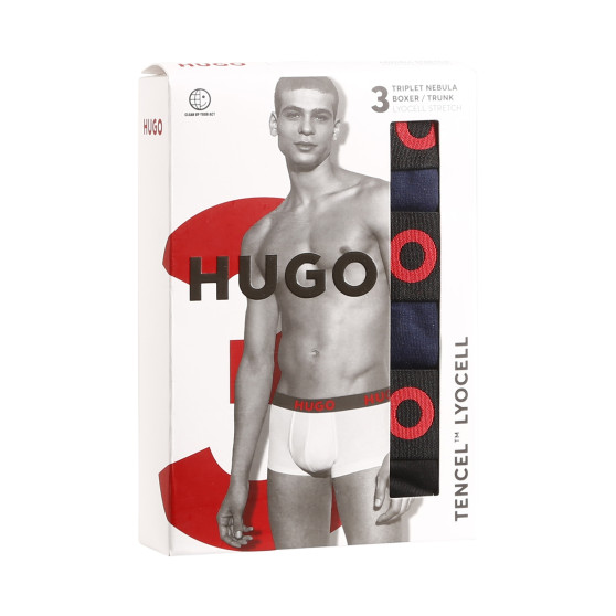 3PACK Boxers para hombre HUGO multicolor (50496723 406)