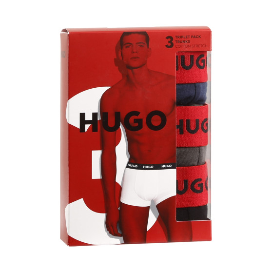 3PACK Boxers para hombre HUGO multicolor (50469766 031)