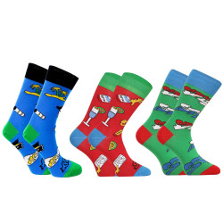 3PACK calcetines alegres Styx alto multicolor (H12505155)