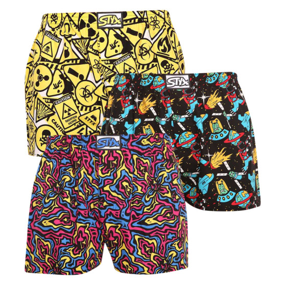 3PACK short hombre Styx art classic goma multicolor (3A13001)