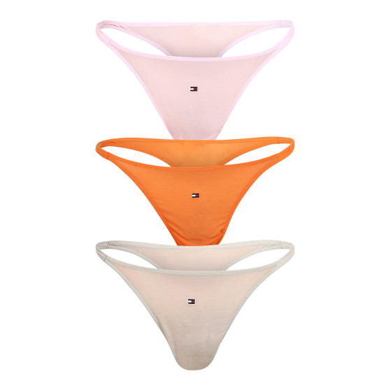 3PACK tanga de mujer Tommy Hilfiger multicolor (UW0UW04708 0VU)