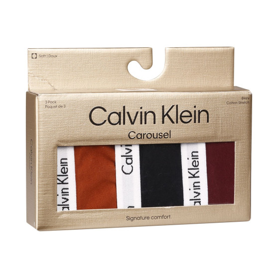 3PACK bragas de mujer Calvin Klein multicolor (QD5146E-HVT)