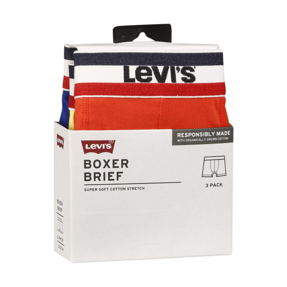 3PACK Boxers para hombre Levis multicolor (100002870 010)