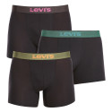 3PACK Boxers para hombre Levis negro (701224662 001)