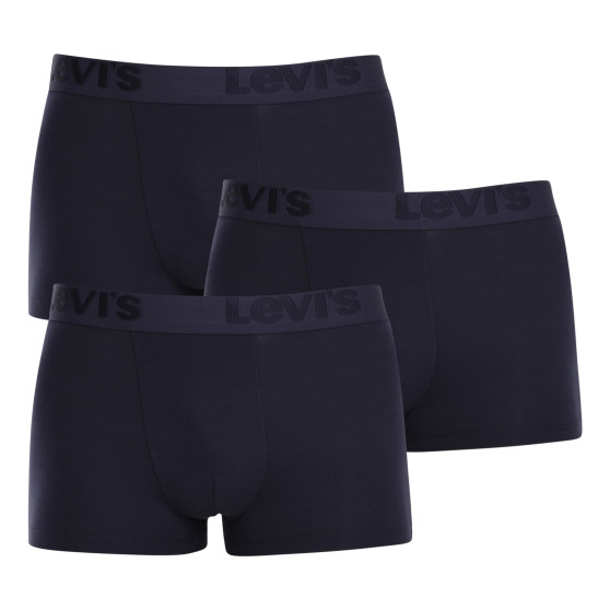 3PACK Boxers para hombre Levis azul oscuro (905042001 002)