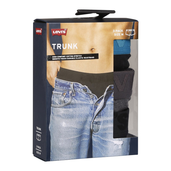 3PACK Boxers para hombre Levis multicolor (905042001 023)