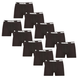 10PACK Boxers para hombre Nedeto Rebel negro (10NBR001)