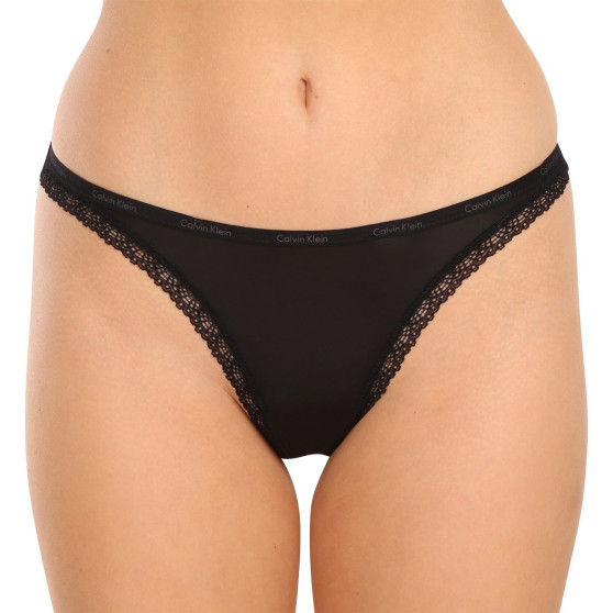 Tanga de mujer Calvin Klein negro (D3445E-001)