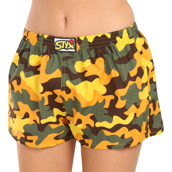 Calzones de mujerStyx art classic goma camuflaje amarillo (K1559)