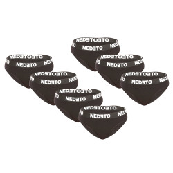 7PACK bragas de mujer Nedeto negro (7NKB001)