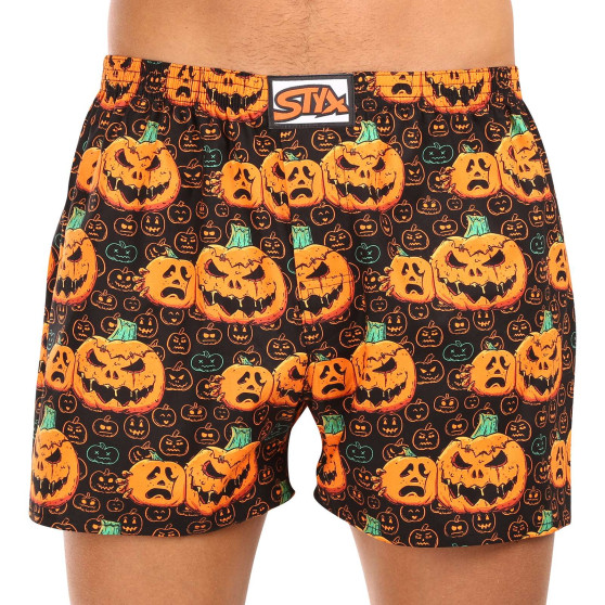 Calzones de hombre Styx art goma clásica sobredimensionado Halloween pumpkin (E1755)