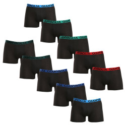 10PACK Boxers para hombre Gianvaglia negro (021)