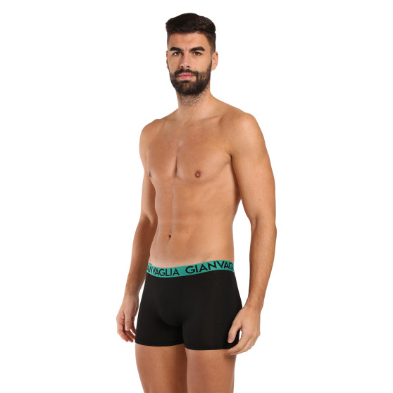 10PACK Boxers para hombre Gianvaglia negro (021)