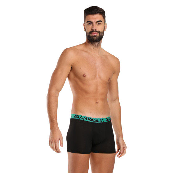 10PACK Boxers para hombre Gianvaglia negro (021)