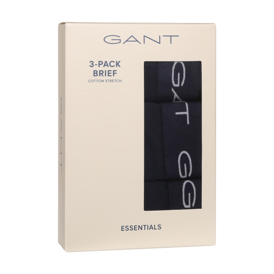 3PACK calzoncillos para hombre Gant azul (900013001-405)