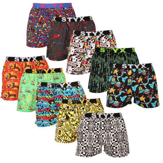 10PACK short hombre Styx art sports goma multicolor (10B112509501234)