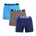 3PACK Boxers funcionales para hombre Styx multicolor (3W96839)