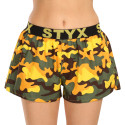 Calzones de mujerStyx art deportes goma camuflaje amarillo (T1559)