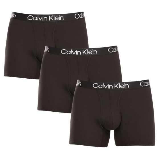 3PACK Boxers para hombre Calvin Klein negro (NB2971A-7VI)