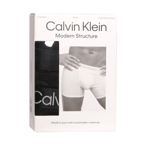 3PACK Boxers para hombre Calvin Klein negro (NB2971A-7VI)