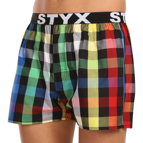 Calzones de hombre Styx elástico deportivo multicolor (B1012)