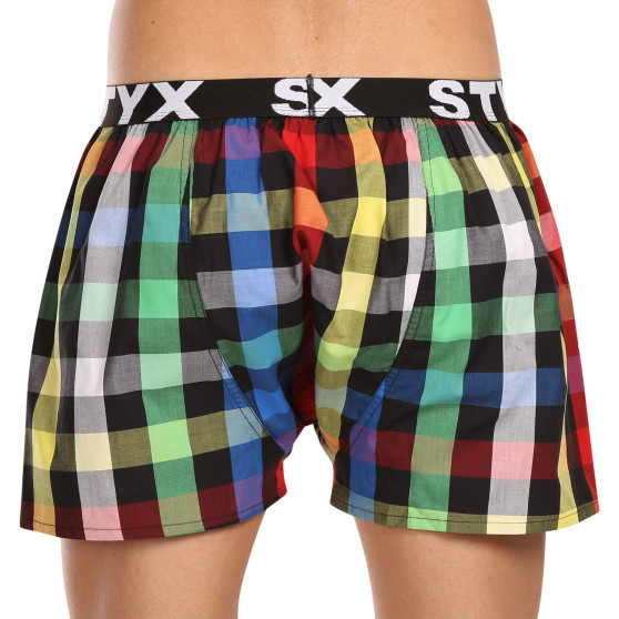 Calzones de hombre Styx elástico deportivo multicolor (B1012)